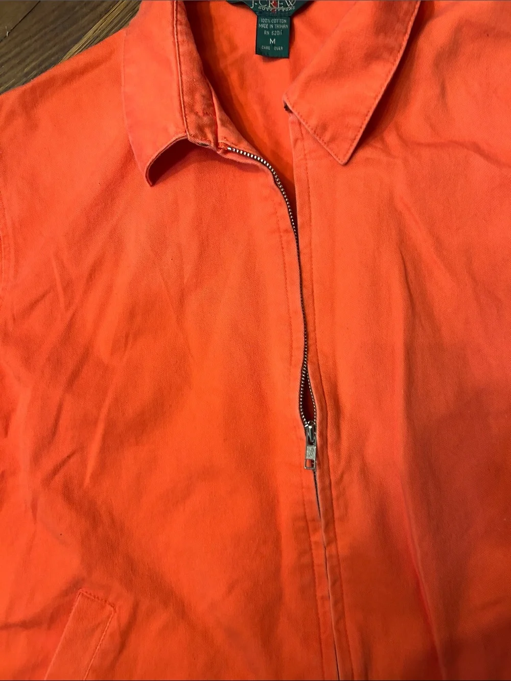 J. Crew Harrington Orange Men’s Jacket. Size M